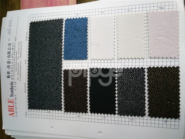 香港艺宝皮革立体珠光双色印刷魔鬼鱼压纹PVC 箱包专用