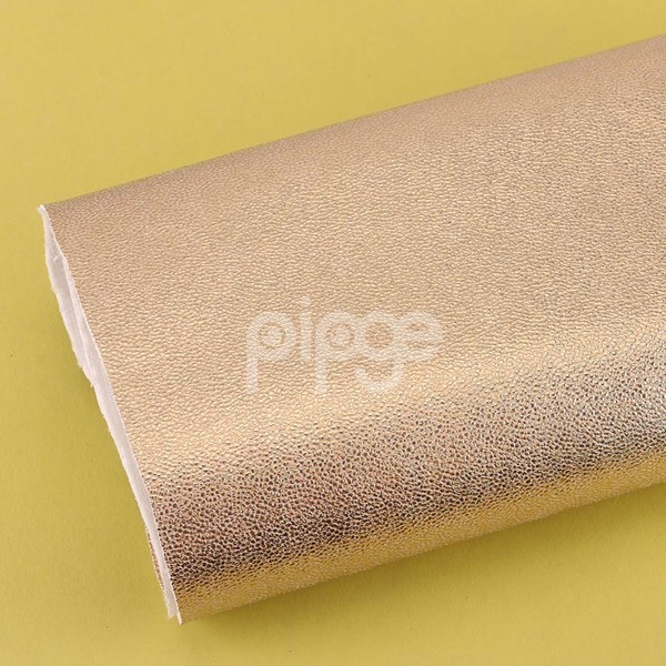 现货供应金属PU鞋革 箱包革，哈密瓜纹，特殊效果：金属、镭射