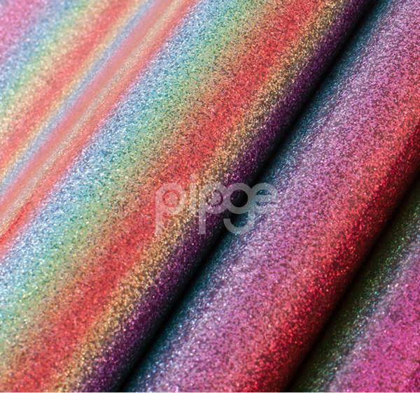 时尚家居装饰PU革 箱包服装金葱粉格利特 七彩闪亮皮革