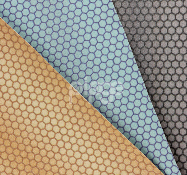 闪粉渐变PU皮蜂窝印花 时尚家居装饰韧性好