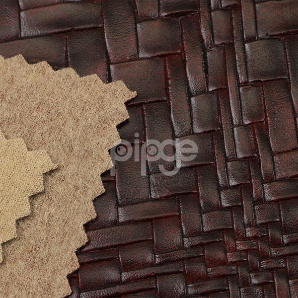 编织纹半pu针织弹力起毛底1.0mm 用于装饰软包 家具沙发