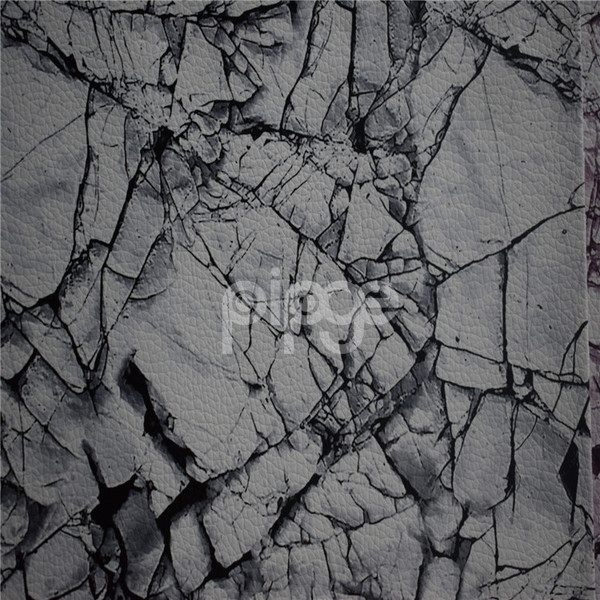 现货供应大理石印花皮革面料 高档箱包手袋包装盒皮革荔枝纹底材