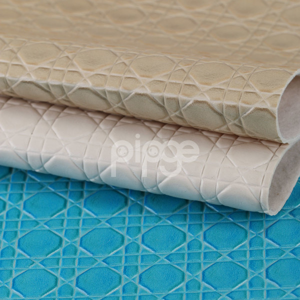 宝利佳皮革 PVC 编织纹 针织弹力起毛1.2mm 适用于箱包手袋，鞋革等