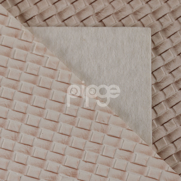 宝利佳皮革 PVC 编织纹 针织弹力起毛1.1mm 适用于箱包手袋，鞋革等