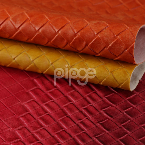 宝利佳皮革 PVC 编织纹 喷涂 针织弹力起毛1.2mm 适用于箱包手袋，鞋革等