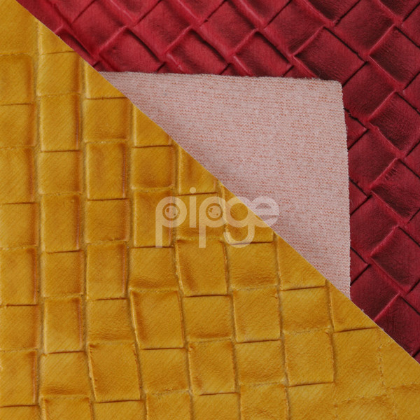 宝利佳皮革 PVC 编织纹 喷涂 针织弹力起毛1.2mm 适用于箱包手袋，鞋革等