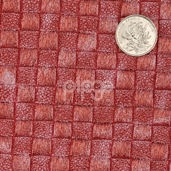 宝利佳皮革 PVC 编织纹 切金 仿棉绒1.1mm 适用于箱包手袋，鞋革等