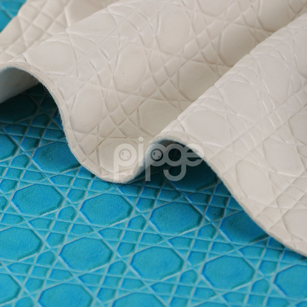 宝利佳皮革 PVC 编织纹 针织弹力起毛1.2mm 适用于箱包手袋，鞋革等