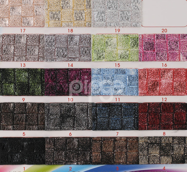 宝利佳皮革 PVC 编织纹 切金 仿棉绒1.1mm 适用于箱包手袋，鞋革等