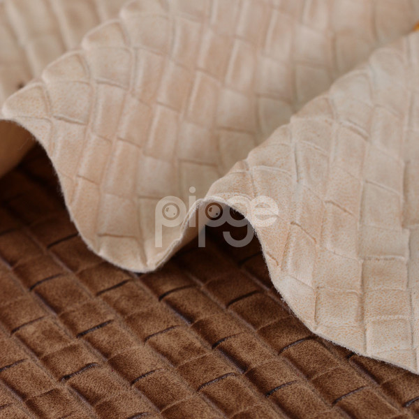 宝利佳皮革 PVC 编织纹 针织弹力起毛1.4mm 适用于箱包手袋，鞋革等