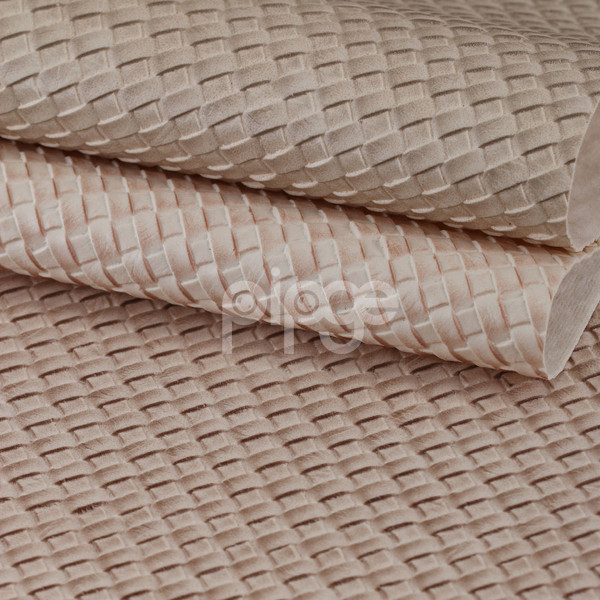 宝利佳皮革 PVC 编织纹 针织弹力起毛1.1mm 适用于箱包手袋，鞋革等