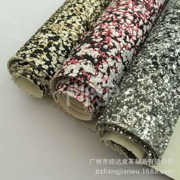 厂家直销鞋材女包面料皮革面料批发印花烫金格利特特殊皮革